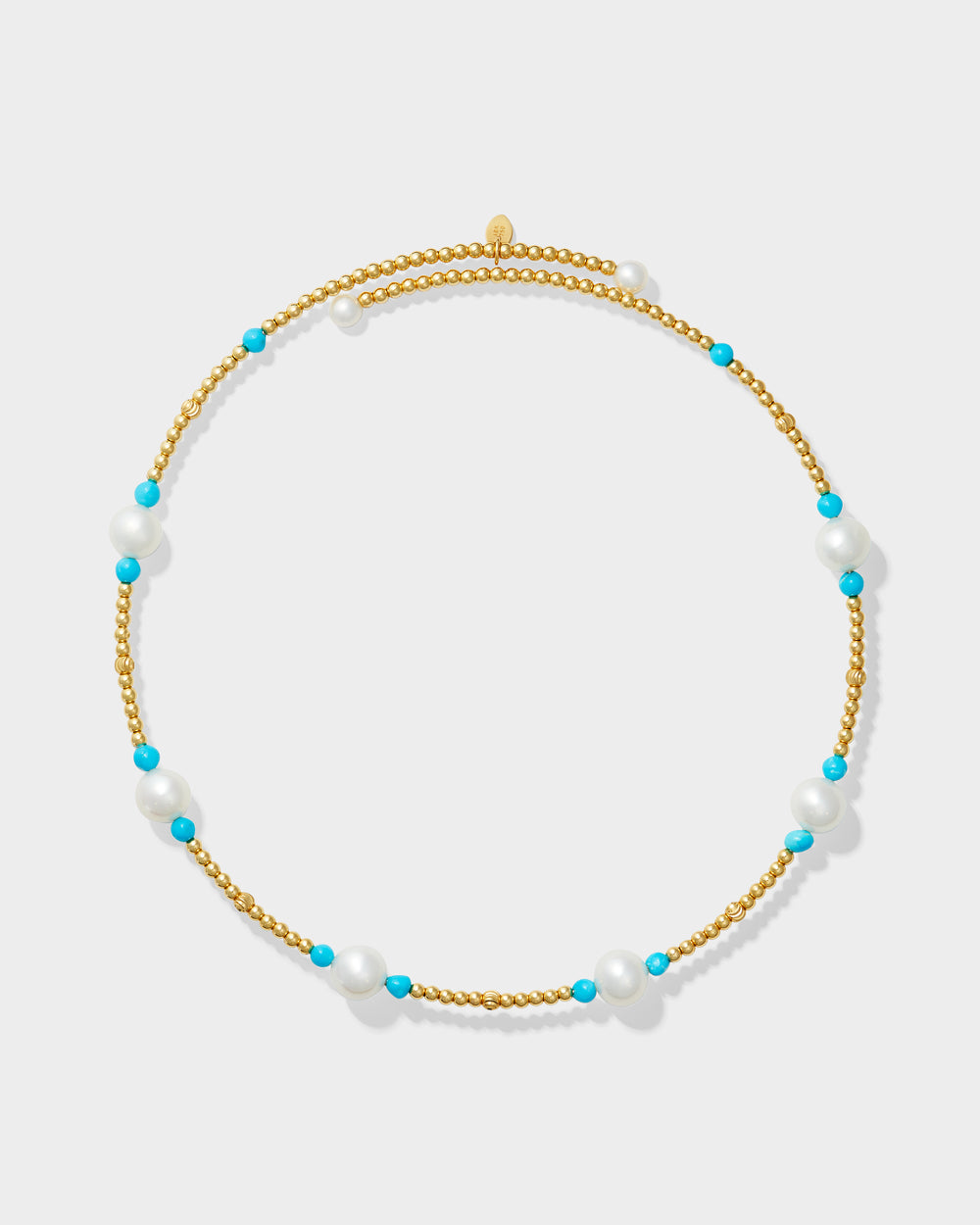 Monterey Turquoise Large Pearl Bead Necklace