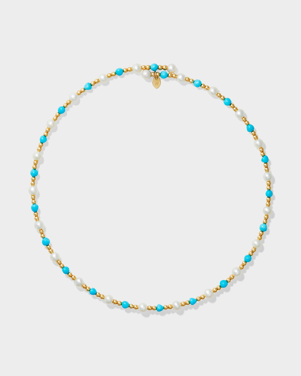 Carmel Multi Turquoise Mini Pearl Necklace