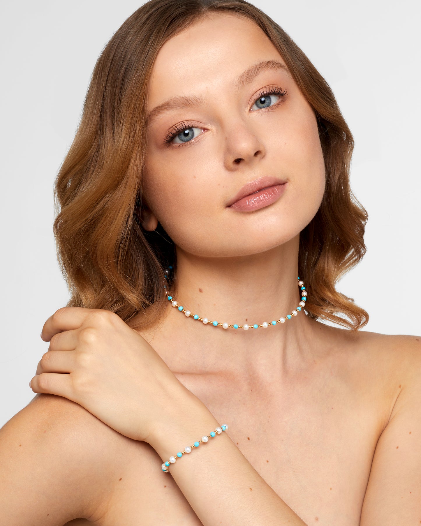 
                  
                    Carmel Multi Turquoise Mini Pearl Necklace
                  
                
